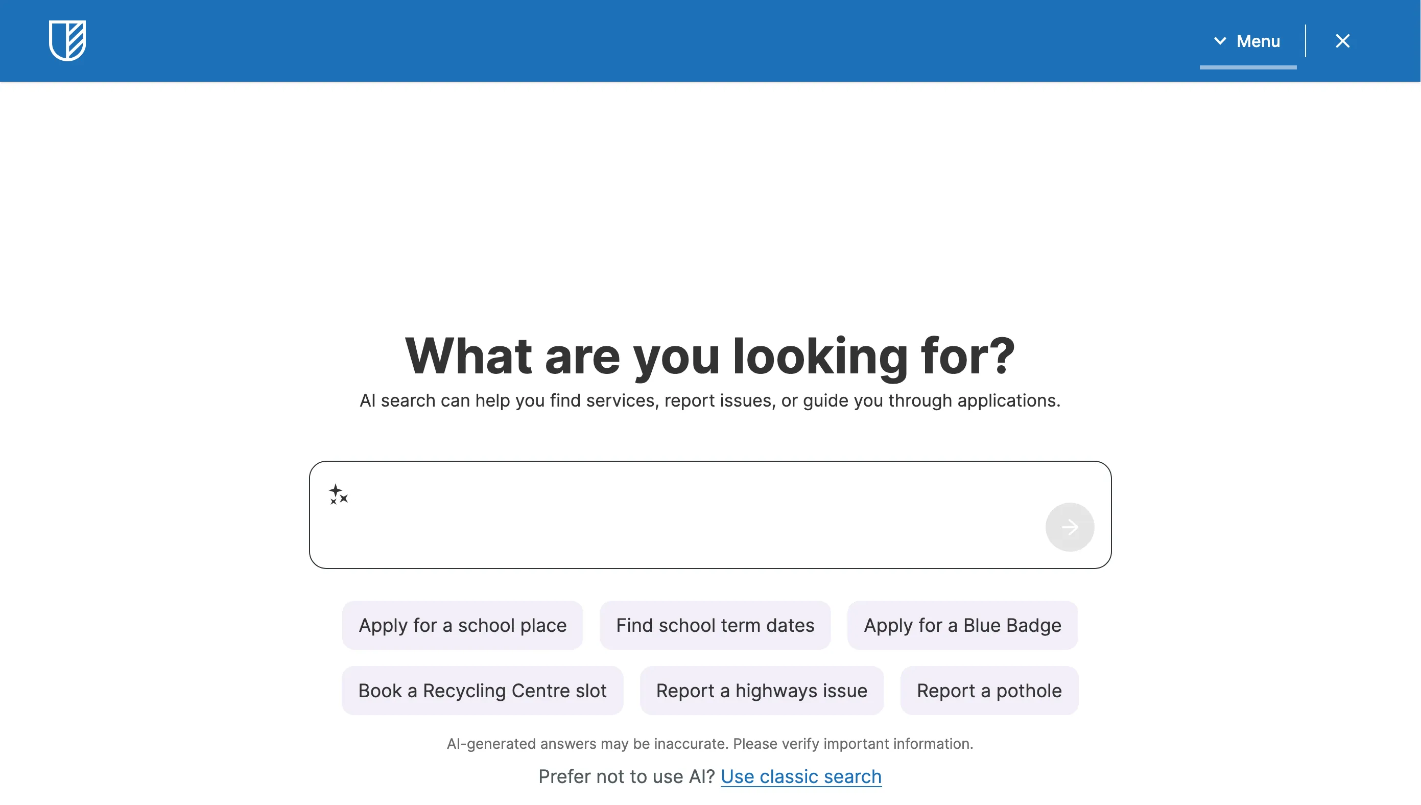 The Insytful AI Search interface asks users what they're looking for