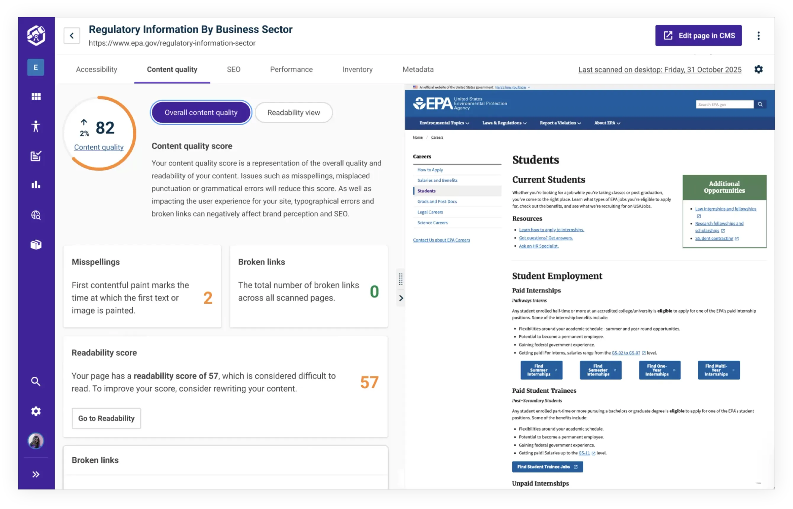 A proposed design for the updated readability view in Insytful will give paragraph level insights using the readability view.