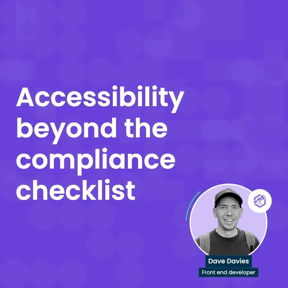 webinar - accessibility beyond the compliance checklist